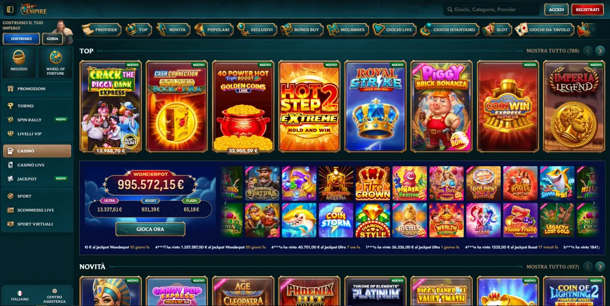 MyEmpire Casino Giochi